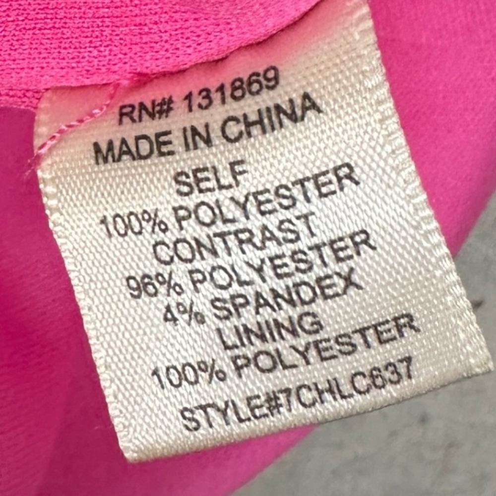 Hot Pink Ruched Mesh Corset Style Bodycon Mini Dress Small Barbie Coquette - Picture 8 of 10